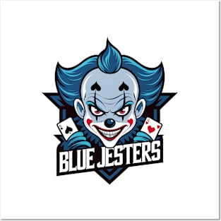 Blue Jesters: Sinister Anime Clown Posters and Art